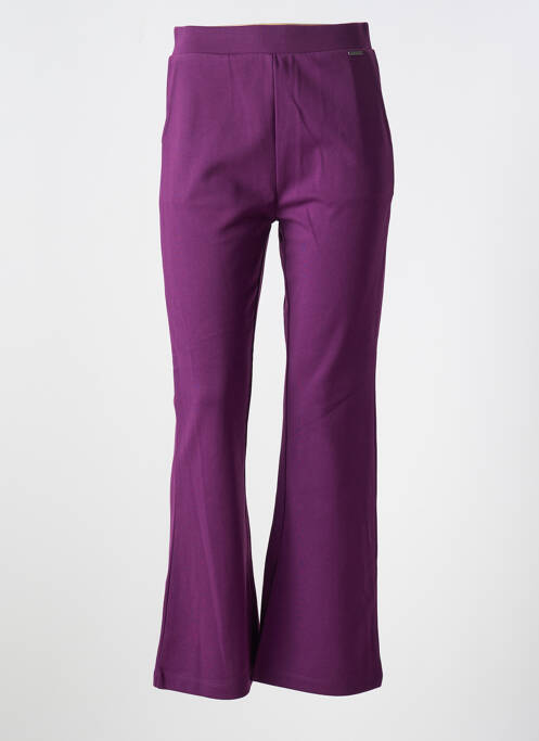 Pantalon evazat violet AGATHE & LOUISE femeie