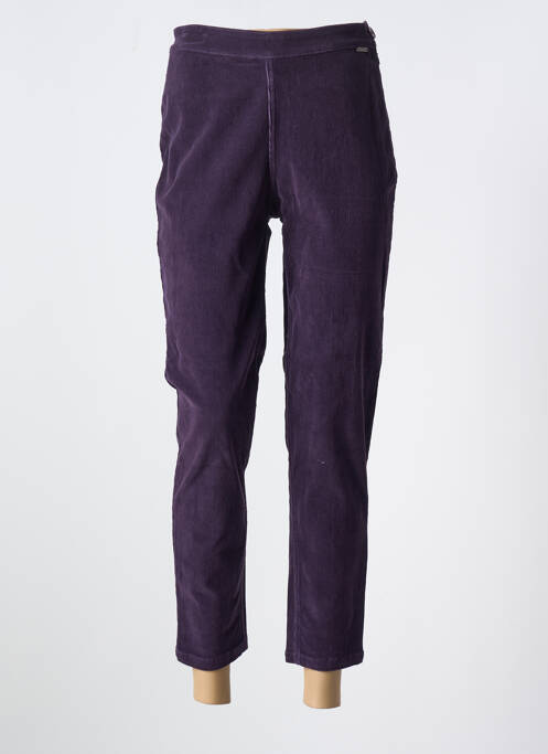 Pantalon chino violet AGATHE & LOUISE femeie