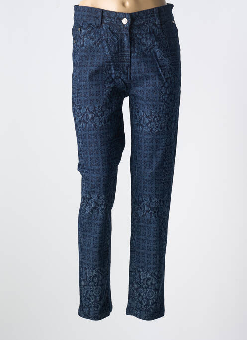 Blugi cu croială slim albastru AGATHE & LOUISE femeie