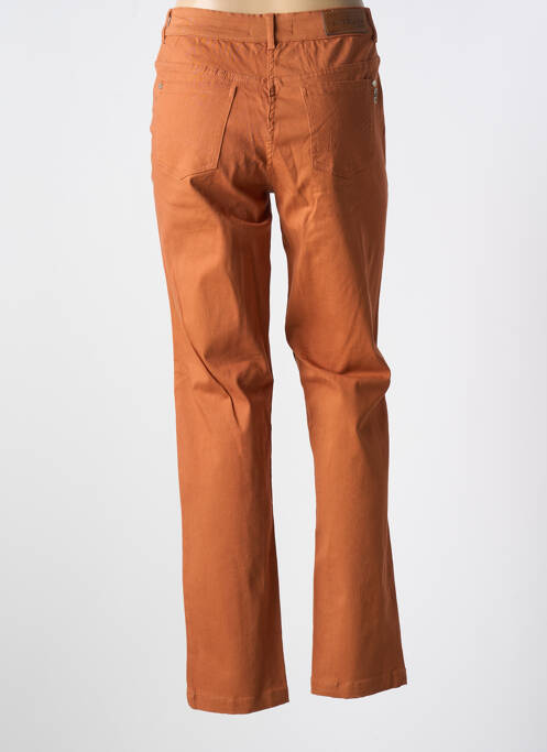 Blugi cu croială slim portocaliu AGATHE & LOUISE femeie