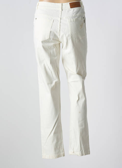 Blugi cu croială dreaptă bej AGATHE & LOUISE femeie