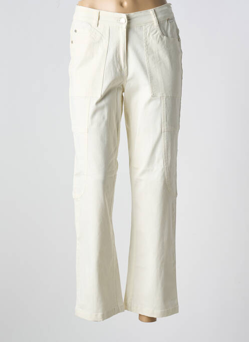 Blugi cu croială dreaptă bej AGATHE & LOUISE femeie