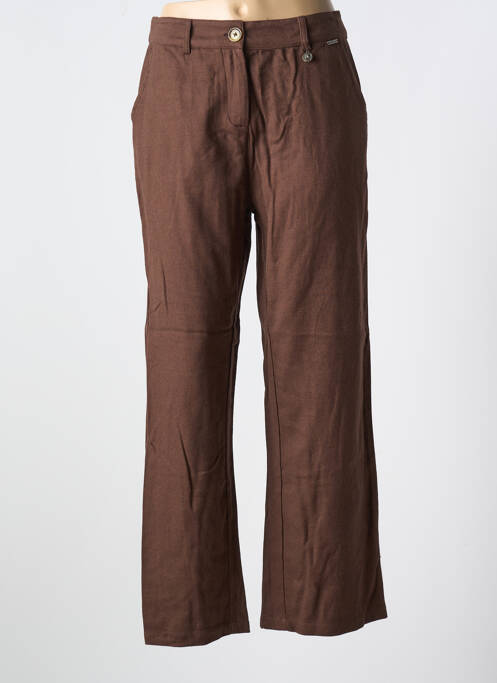 Pantalon chino maro AGATHE & LOUISE femeie