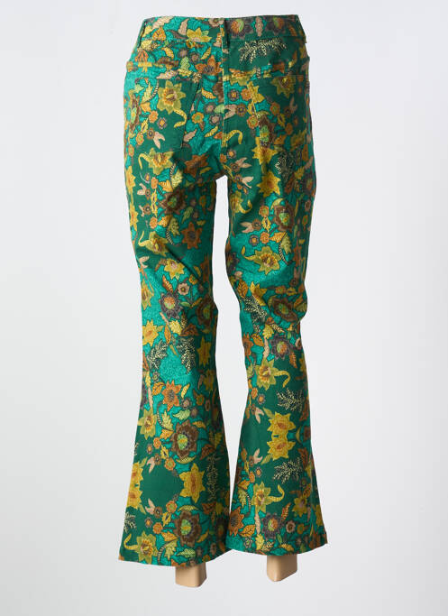 Blugi cu croială evazată verde AGATHE & LOUISE femeie