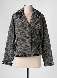 Jachete casual guler tip costum negru AGATHE & LOUISE femeie