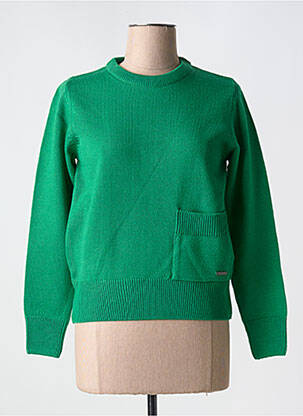 Pulover croială dreaptă mâneci lungi verde AGATHE & LOUISE femeie