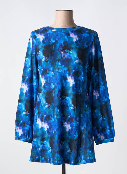 Tunică mâneci lungi imprimeu fantezie albastru AGATHE & LOUISE femme