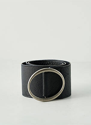 Curea efect material satinat negru YAYA femeie