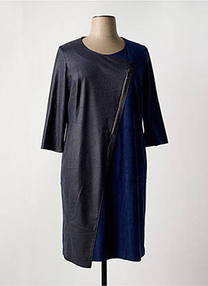 Rochie midi mâneci 3/4 mâneci 3/4 albastru JEAN DELFIN femeie