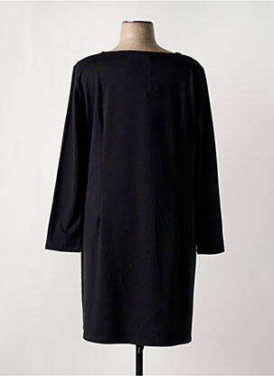 Rochie midi imprimeu fantezie mâneci lungi negru EVALINKA femeie