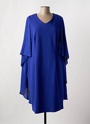 Rochie midi mâneci 3/4 mâneci 3/4 albastru FRANK WALDER femeie