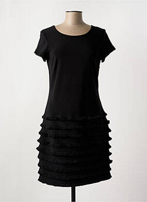 Rochie midi țesătură crep mâneci scurte negru JOSEPH RIBKOFF femeie