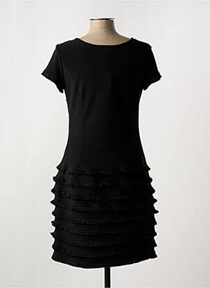 Rochie midi țesătură crep mâneci scurte negru JOSEPH RIBKOFF femeie