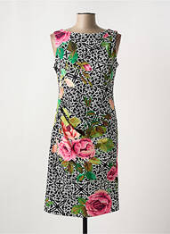 Rochie midi imprimeu floral fără mâneci negru JOSEPH RIBKOFF femeie