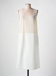 Jupon/fond de rochie croială dreaptă alb FRANCE RIVOIRE femme