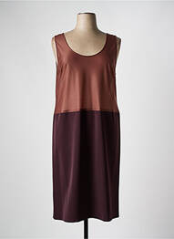 Jupon/fond de rochie croială dreaptă maro FRANCE RIVOIRE femme