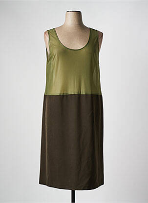 Jupon/fond de rochie croială dreaptă verde FRANCE RIVOIRE femeie