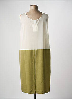 Jupon/fond de rochie croială dreaptă verde FRANCE RIVOIRE femeie