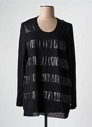 Tricou mâneci lungi mâneci lungi negru CHALOU femme