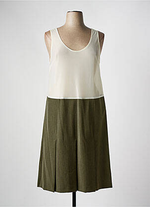 Jupon/fond de rochie croială dreaptă verde FRANCE RIVOIRE femeie