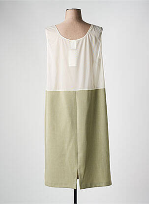 Jupon/fond de rochie croială dreaptă verde FRANCE RIVOIRE femeie