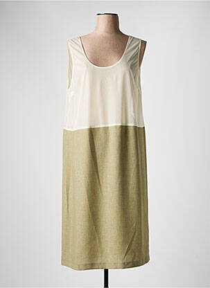 Jupon/fond de rochie croială dreaptă verde FRANCE RIVOIRE femeie