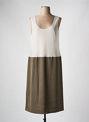 Jupon/fond de rochie croială dreaptă verde FRANCE RIVOIRE femeie