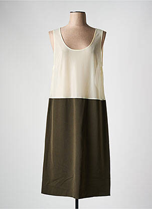 Jupon/fond de rochie croială dreaptă verde FRANCE RIVOIRE femeie
