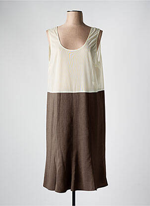 Jupon/fond de rochie croială dreaptă verde FRANCE RIVOIRE femeie