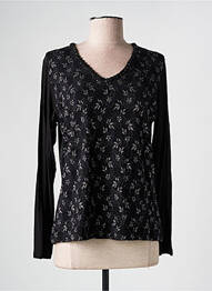 Top elasticitate mâneci lungi negru GUY DUBOUIS femme