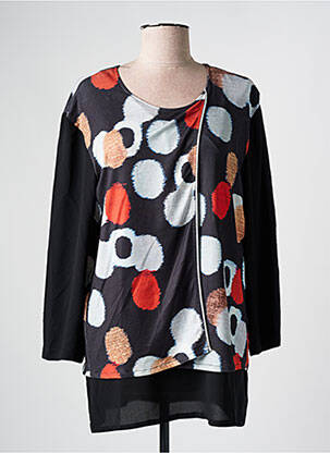 Tunică mâneci lungi negru GUY DUBOUIS femeie