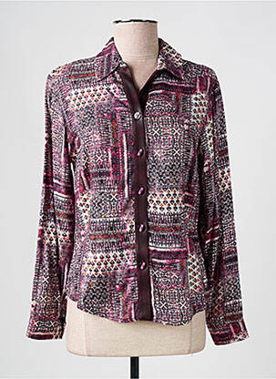 Cămașă croială cambrată mâneci lungi violet IMPULSION femeie