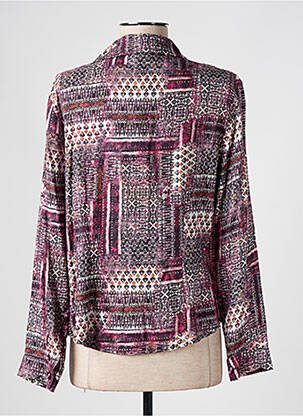 Cămașă croială cambrată mâneci lungi violet IMPULSION femeie