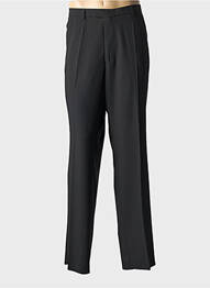 Pantalon drept închidere cu fermoar sub clapetă cu cârlig mărime normală negru LUIGI MORINI homme