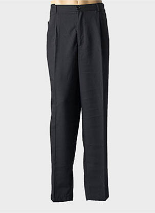 Pantalon drept talie cu cleme mărime normală negru DUKE bărbat