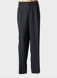 Pantalon drept talie cu cleme mărime normală negru DUKE bărbat