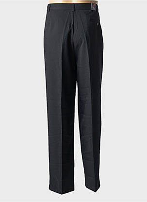 Pantalon drept talie cu cleme mărime normală negru DUKE bărbat