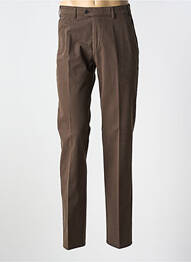 Pantalon chino țesătură poplin talie înaltă maro BRÜHL homme
