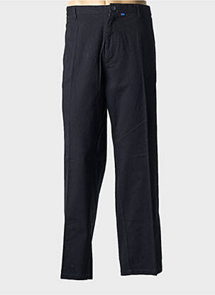 Pantalon chino țesătură poplin mărime normală albastru D555 bărbat