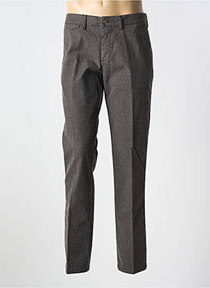 Pantalon chino țesătură melanj mărime normală maro LCDN bărbat