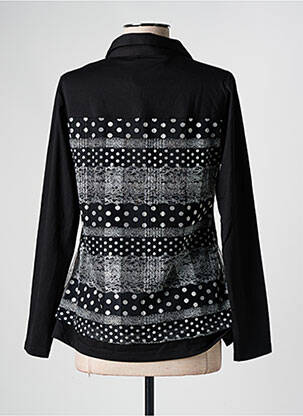 Top croială fluidă mâneci lungi negru S.QUISE femeie