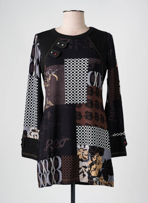 Tunică mâneci lungi negru S.QUISE femeie