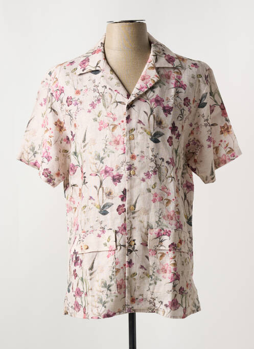 Cămașă cu mâneci scurte bej CARLOS CORDOBA bărbat