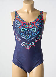 Costum de baie dintr-o singură piesă imprimeu fantezie top sutien modelat albastru TAMOURÉ femme