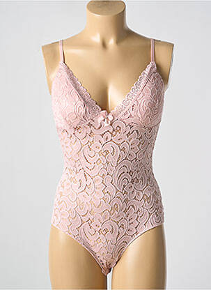 Body de lenjerie elasticitate roz ANCONA femeie