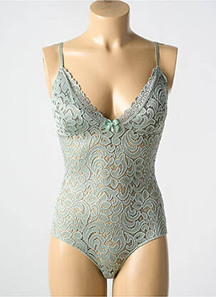 Body de lenjerie elasticitate verde ANCONA femeie