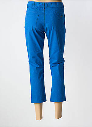 Pantalon trei sferturi croială dreaptă albastru S.QUISE femeie