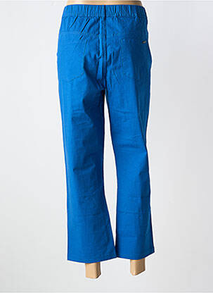 Pantalon trei sferturi croială dreaptă albastru S.QUISE femeie
