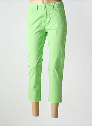 Pantalon 7/8 talie elastică verde S.QUISE femeie