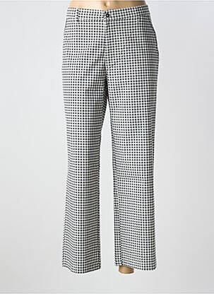 Pantalon 7/8 închidere cu fermoar sub clapetă cu nasturi negru WALTRON femeie